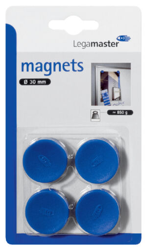 MAGNEET LEGAMASTER 30MM 850GR BLAUW