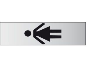 INFOBORD PICTOGRAM DAME 44X165MM