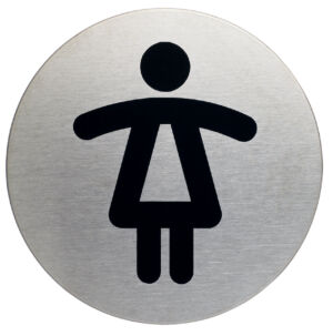 INFOBORD PICTOGRAM DURABLE WC DAMES ROND 83MM