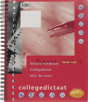 COLLEGEBLK MULTO A5 RT 5MM 17G 160PAG 80GR WIT