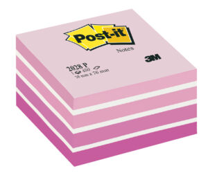 MEMOBLOK KUBUS 3M POST-IT 2028P 76X76MM AQUA ROZE