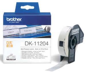 LABEL ETIKET BROTHER DK-11204 17MMX54MM WIT