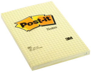 MEMOBLOK 3M POST-IT 662YEL RUIT 102X152MM GEEL