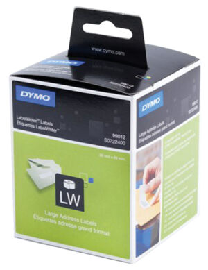 LABEL ETIKET DYMO 99012 36MMX89MM ADRES WIT