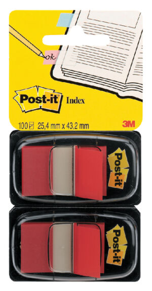 INDEXTABS 3M POST-IT 6802RED MEDIUM ROOD