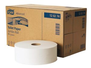 TOILETPAPIER TORK T1 JUMBO ADVANCED 2L WIT 120272