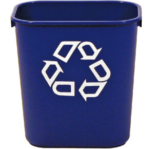 PAPIERBAK RUBBERMAID RECYCLING MEDIUM 26L BLAUW