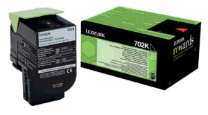 TONERCARTRIDGE LEXMARK 70C20K0 PREBATE ZWART