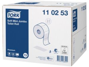 TOILETPAPIER TORK MINI JUMBO T2 2LAAGS 110253