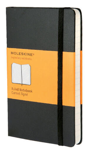 NOTITIEBOEK MOLESKINE POCKET 90X140 LIJN HC ZWART