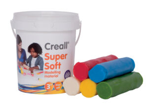 KLEI CREALL SUPERSOFT ROOD/BLAUW/GROEN/GEEL/WIT