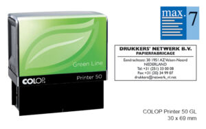 TEKSTSTEMPEL COLOP 50 GREEN PERSO 7R 69X30MM