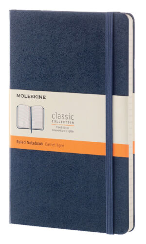 NOTITIEBOEK MOLESKINE LARGE 210X130 LN HC SAPPH BL