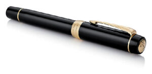 VULPEN PARKER DUOFOLD CLASSIC 18K GT F ZWART