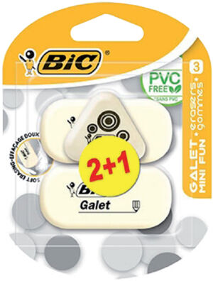 GUM BIC GALET PVC VRIJ 3 FORMATEN