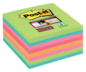 MEMOBLOK 3M POST-IT 654-SSRB 76X76MM RAINBOW