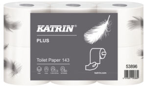 TOILETPAPIER KATRIN PLUS 3LAAGS WT 143VL 48ROLLEN