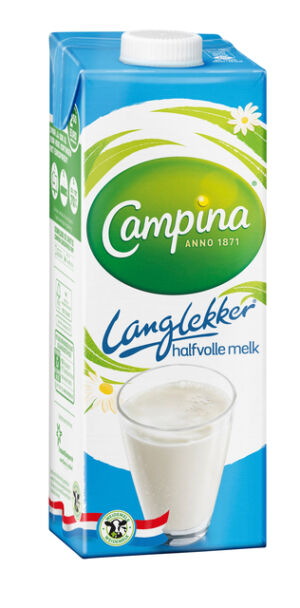 CAMPINA LANGLEKKER HALFVOLLE MELK PAK 1LTR