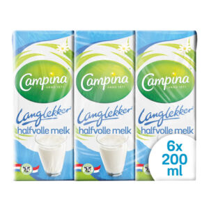 MELK CAMPINA LANGLEKKER HALFVOL 20CL