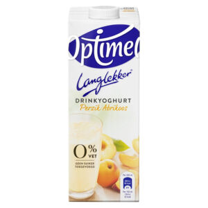 DRINKYOGHURT OPTIMEL LL PERZIK ABRIKOOS 1LTR